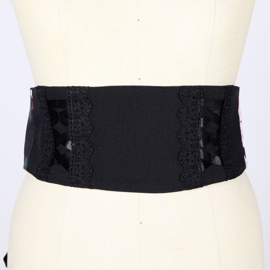 Moriguchika Exotic Romantic Obi Belt Plus Size / BK-PK