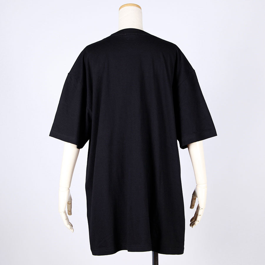 MINT NeKO Fishing BIG T-shirt / BK-WH