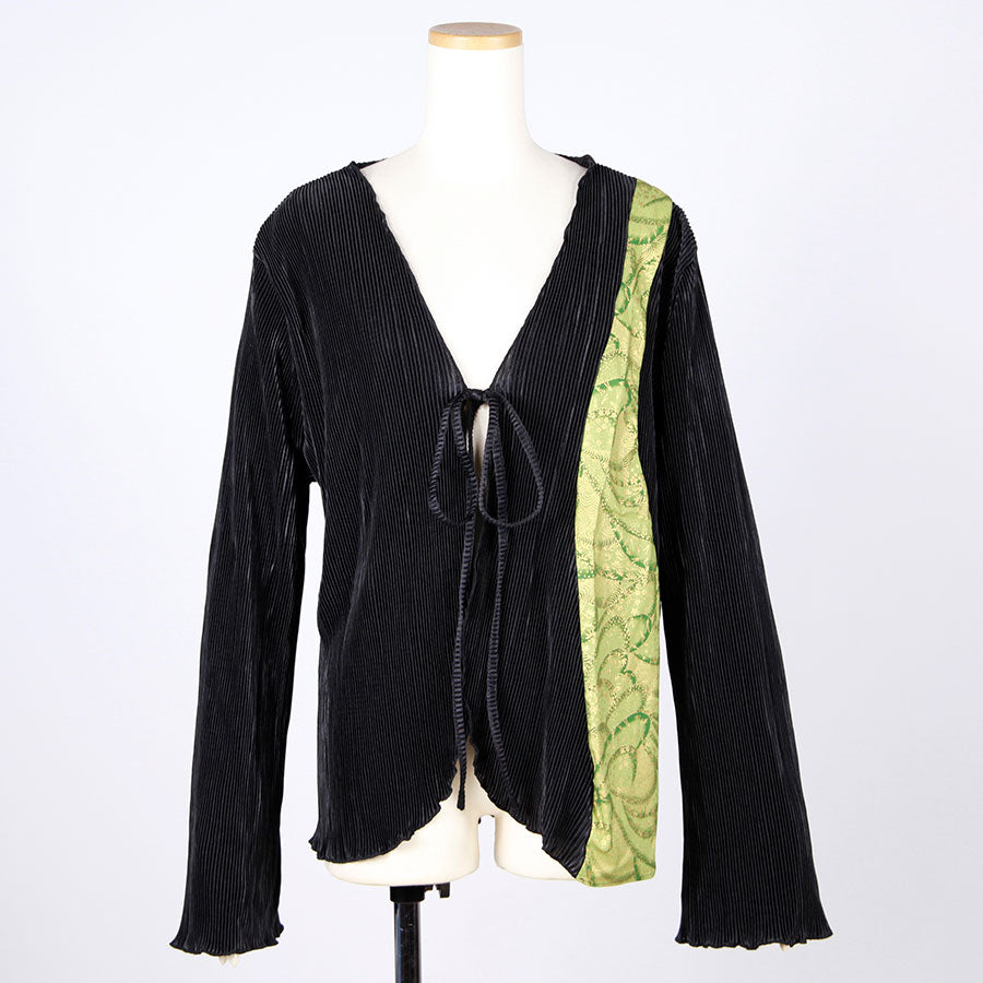 [One-of-a-kind item] TKg Green Ocean Pleated Haori