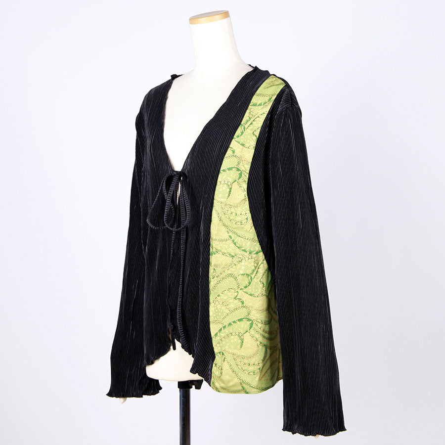 [One-of-a-kind item] TKg Green Ocean Pleated Haori