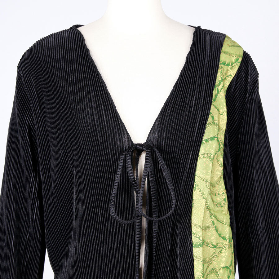 [One-of-a-kind item] TKg Green Ocean Pleated Haori