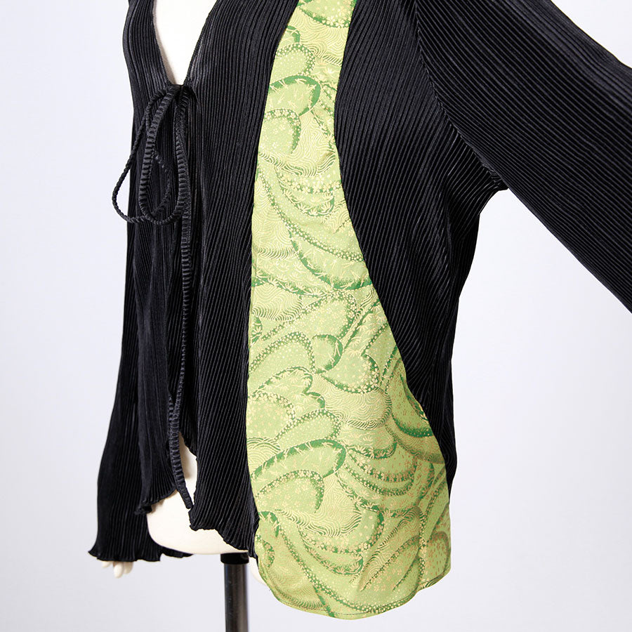 [One-of-a-kind item] TKg Green Ocean Pleated Haori