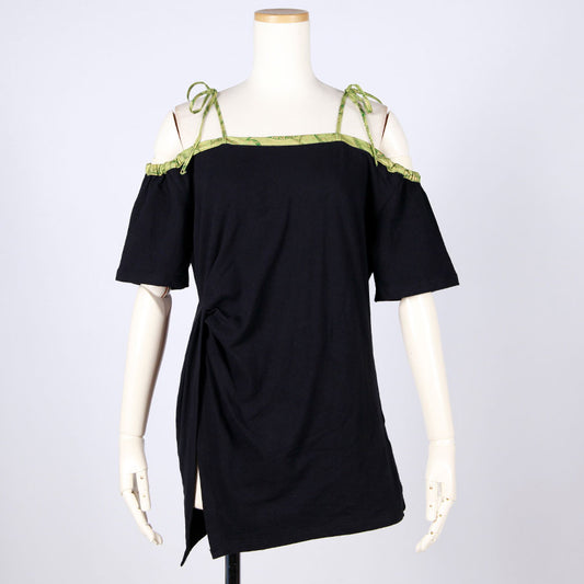 [One-of-a-kind item] TKg  Green Ocean Off-shoulder Tops