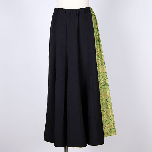 [One-of-a-kind item] TKg Green Ocean Side Japanese Pattern Skirt