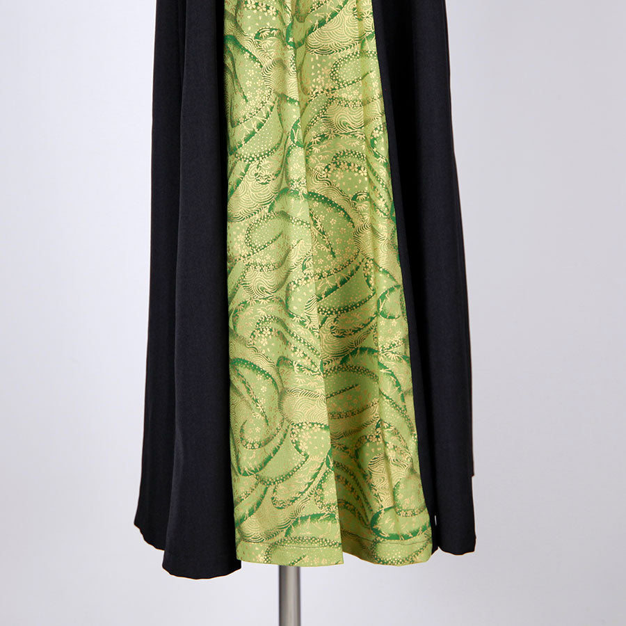 [One-of-a-kind item] TKg Green Ocean Side Japanese Pattern Skirt