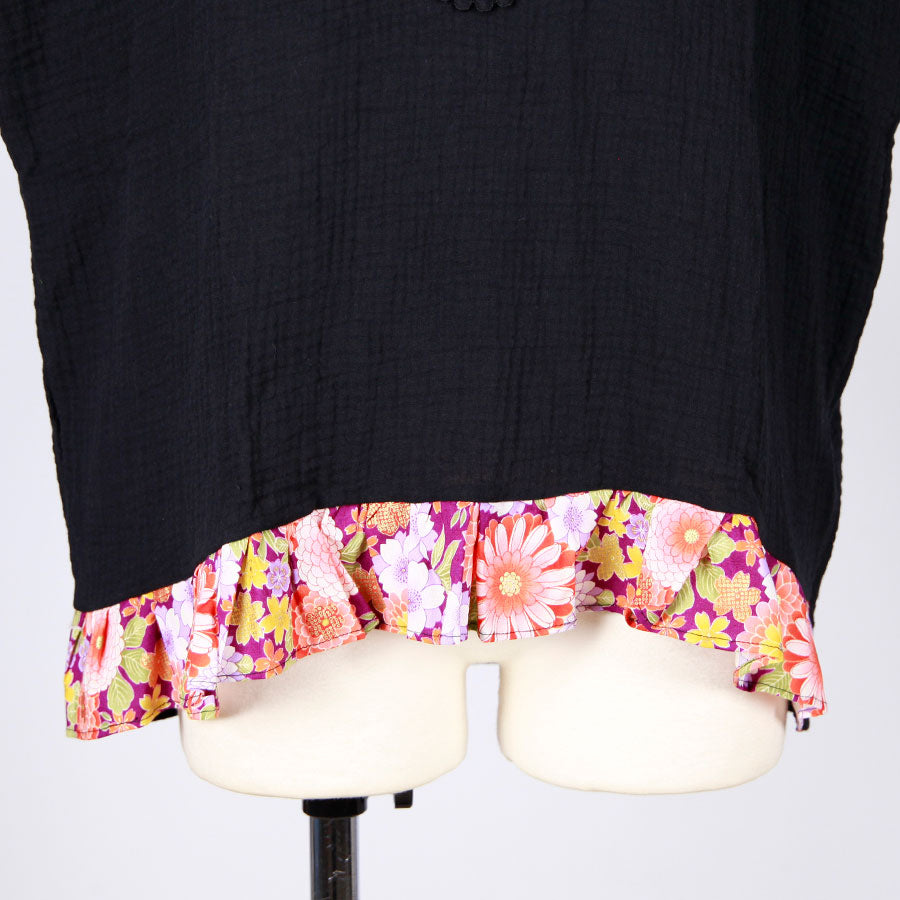 [One-of-a-kind item] TKg A Profusion of Flowers Lace Collar Tops