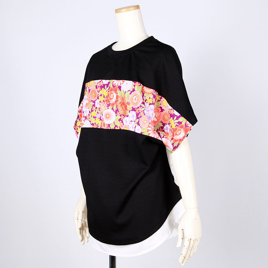 [One-of-a-kind item] TKg A Profusion of Flowers Shirt Combination Tops