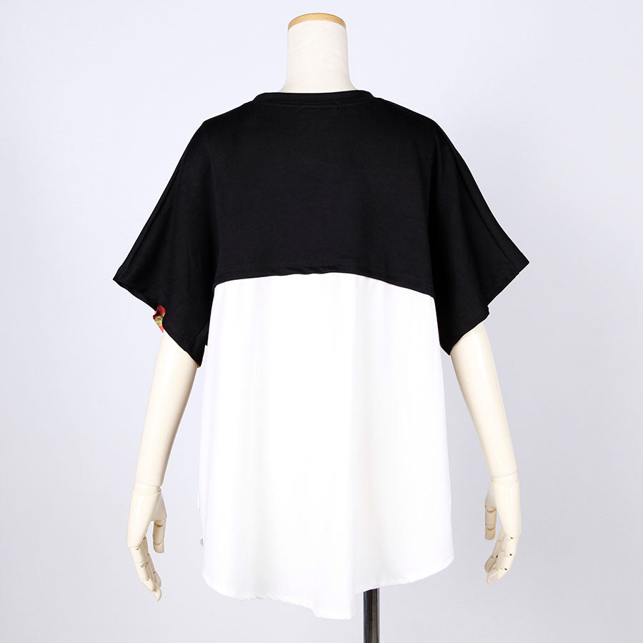 [One-of-a-kind item] TKg A Profusion of Flowers Shirt Combination Tops