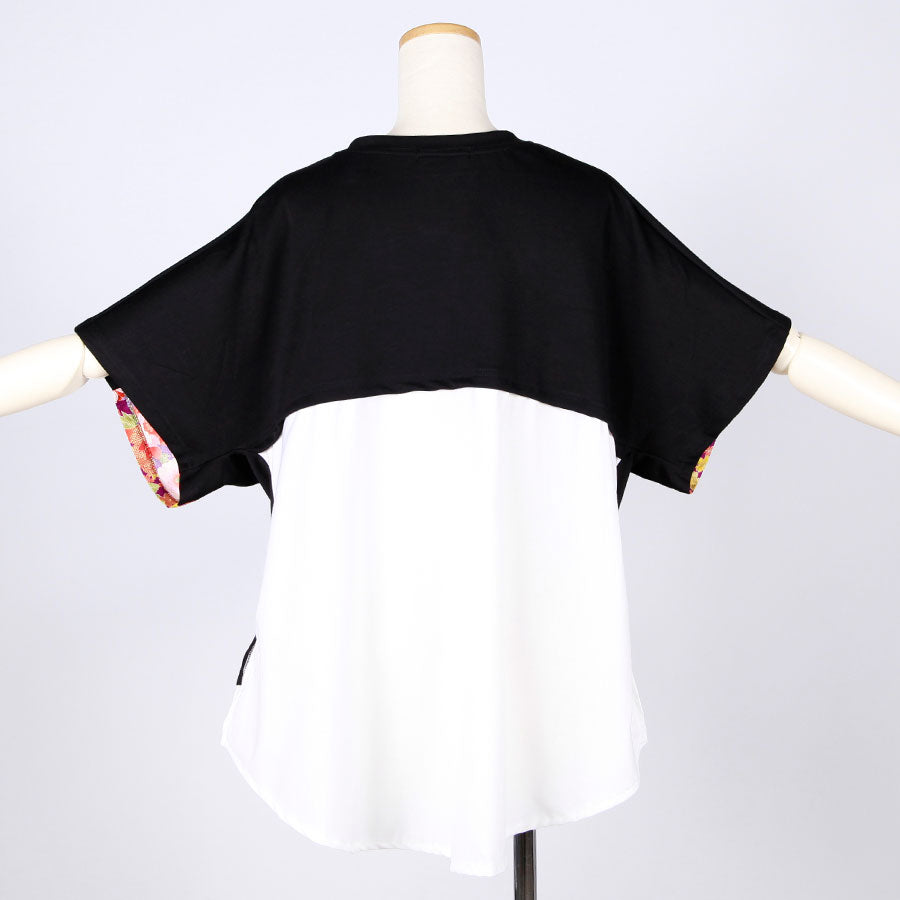 [One-of-a-kind item] TKg A Profusion of Flowers Shirt Combination Tops