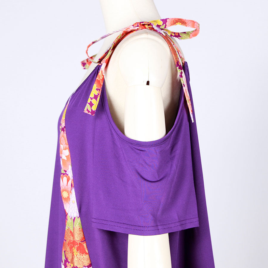 [One-of-a-kind item] TKg A Profusion of Flowers Open Shoulder Tops