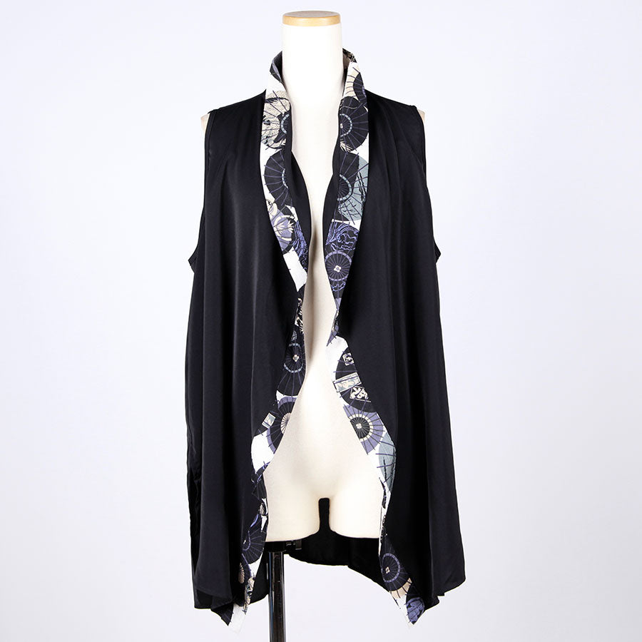 [One-of-a-kind item] TKg Group of Umbrellas Cut-and-sew Vest