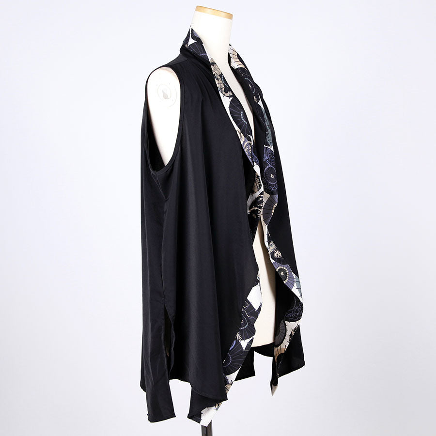 [One-of-a-kind item] TKg Group of Umbrellas Cut-and-sew Vest