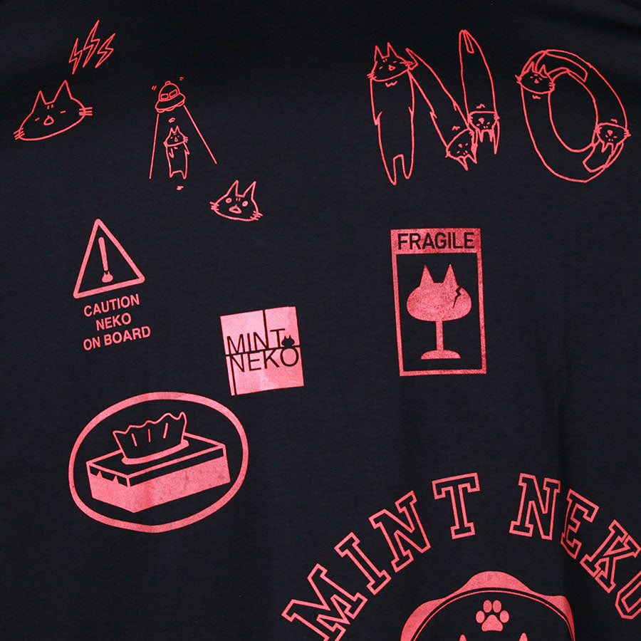 MINT NeKO Dry Cool Big T-shirt / BK-ORG