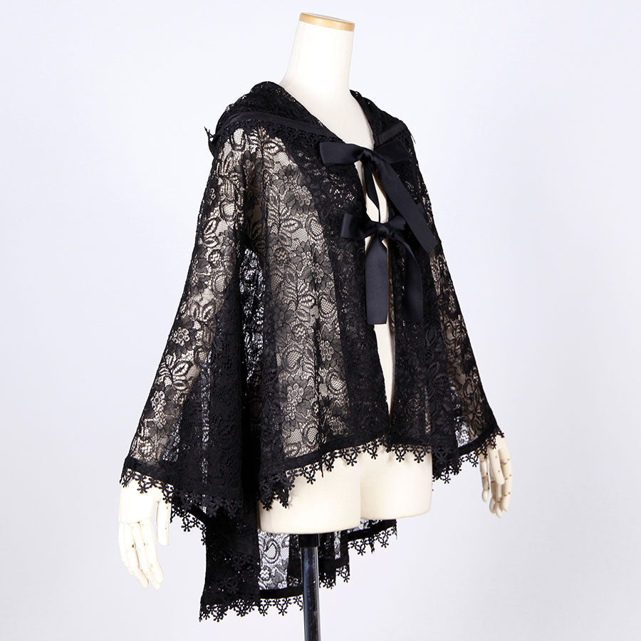 Moriguchika Breeze-Borne Message Cape / BK-BK