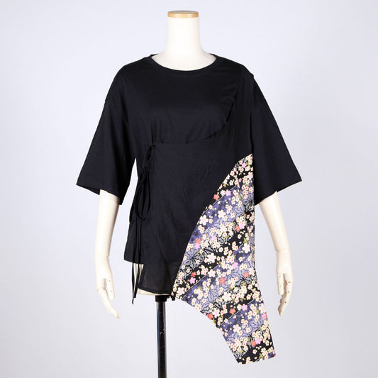 [One-of-a-kind item] TKg Oblique Cherry Blossom Double Body Tops