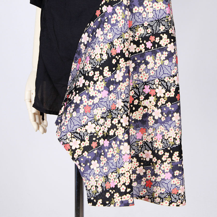 【一点物】TKg 斜行桜 ２重身頃トップス