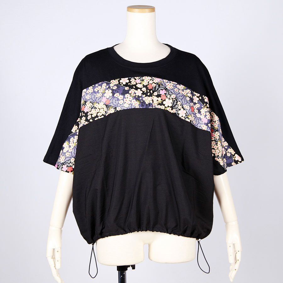 [One-of-a-kind item] TKg Oblique Cherry Blossom Hemline Tops