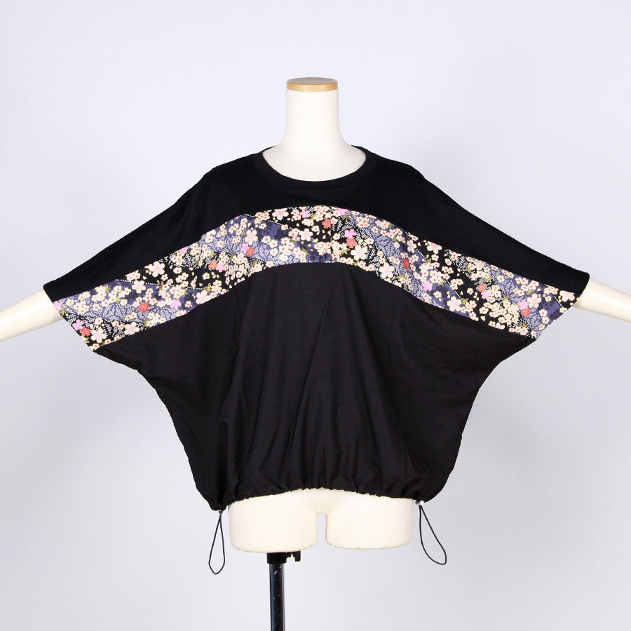 [One-of-a-kind item] TKg Oblique Cherry Blossom Hemline Tops