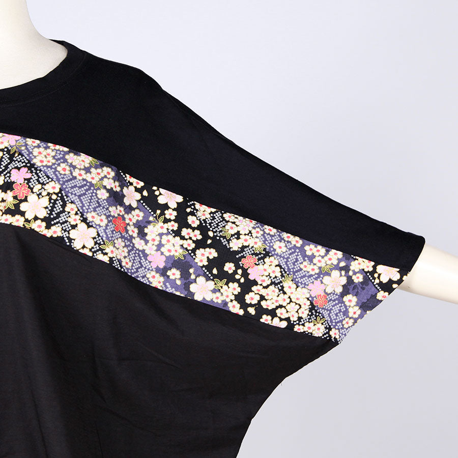[One-of-a-kind item] TKg Oblique Cherry Blossom Hemline Tops