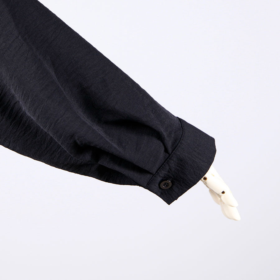 gouk fluttering long shirt / BK-GY