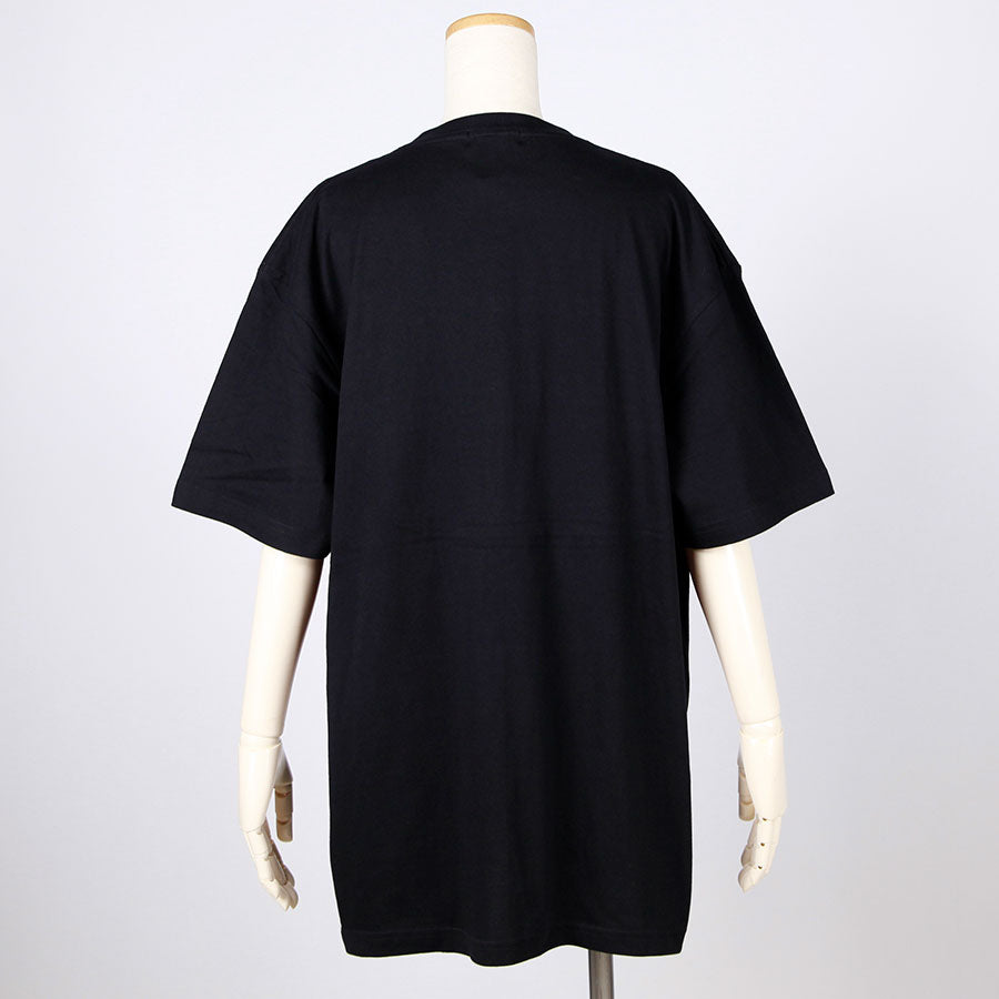 モリグチカ 籠の中の和柄Tシャツ BK-BL