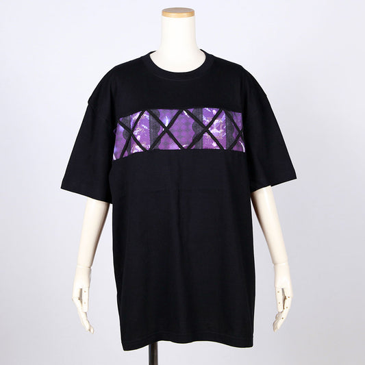 モリグチカ 籠の中の和柄Tシャツ BK-PUR