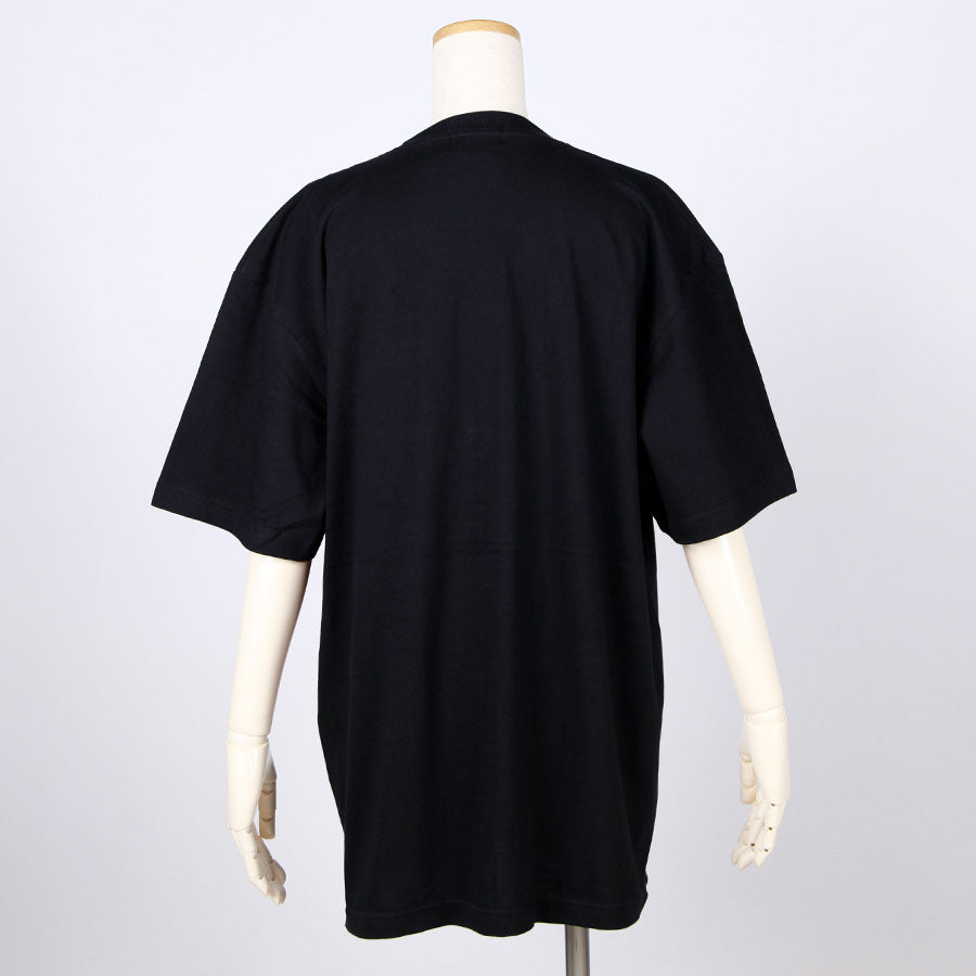 Moriguchika Japanese pattern T-shirt in the basket / BK-KHA