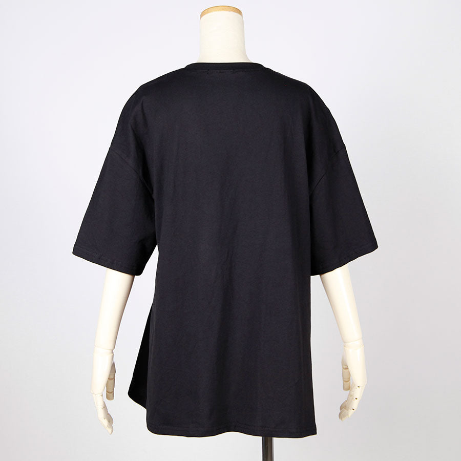 [One-of-a-kind item] TKg Vintage Kimono Blue Chrysanthemum Tucked Tops