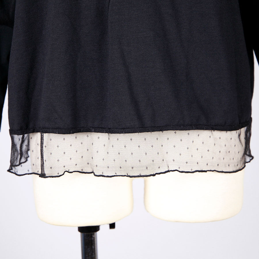 [One-of-a-kind item] TKg Carp Swimming in the Sky Tulle Switching Kimono Collar Tops