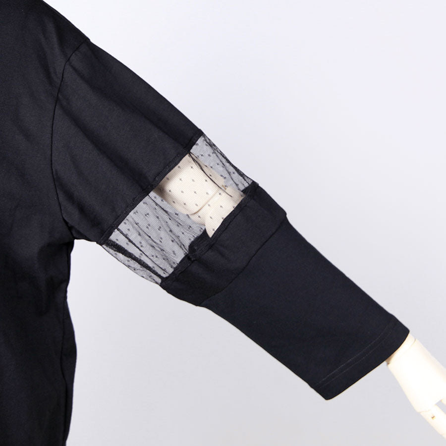 [One-of-a-kind item] TKg Carp Swimming in the Sky Tulle Switching Kimono Collar Tops