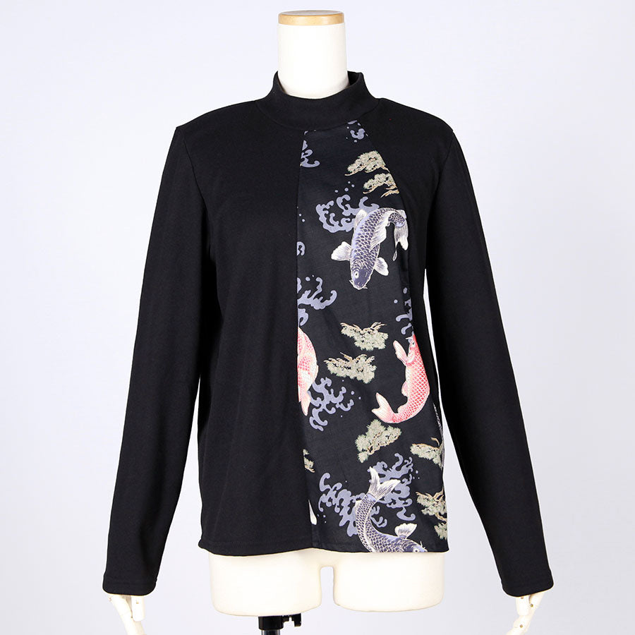 [One-of-a-kind item] TKg Carp Swimming in the Sky High Neck Tops