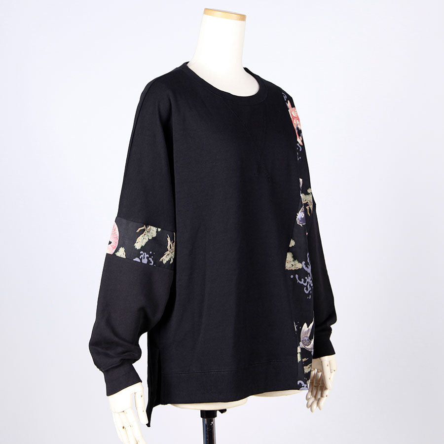 [One-of-a-kind item] TKg Carp Swimming in the Sky Japanese Pattern Switching Tops