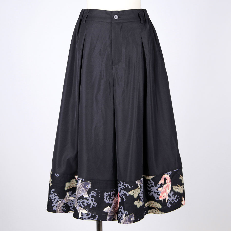 [One-of-a-kind item] TKg Carp Swimming in the Sky Super Wide Pants