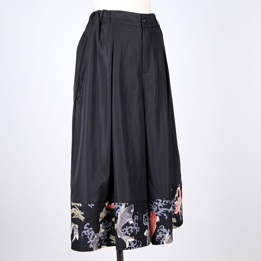 [One-of-a-kind item] TKg Carp Swimming in the Sky Super Wide Pants