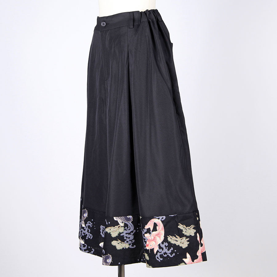 [One-of-a-kind item] TKg Carp Swimming in the Sky Super Wide Pants