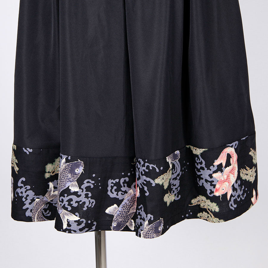 [One-of-a-kind item] TKg Carp Swimming in the Sky Super Wide Pants
