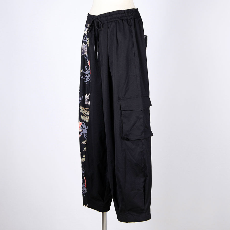 [One-of-a-kind item] TKg Carp Swimming in the Sky Japanese Pattern Switching Cargo Pants
