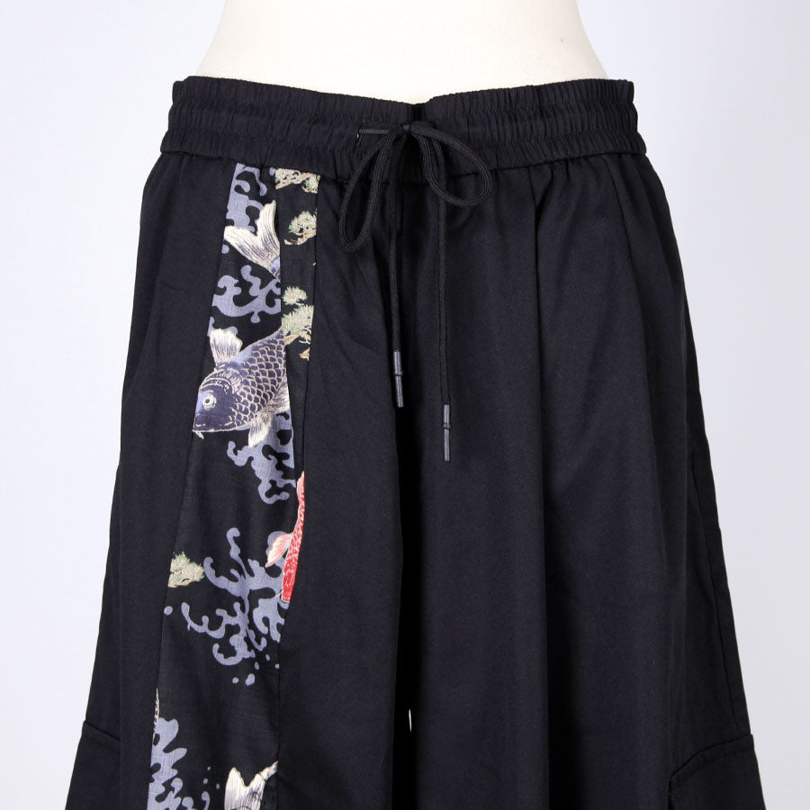 [One-of-a-kind item] TKg Carp Swimming in the Sky Japanese Pattern Switching Cargo Pants