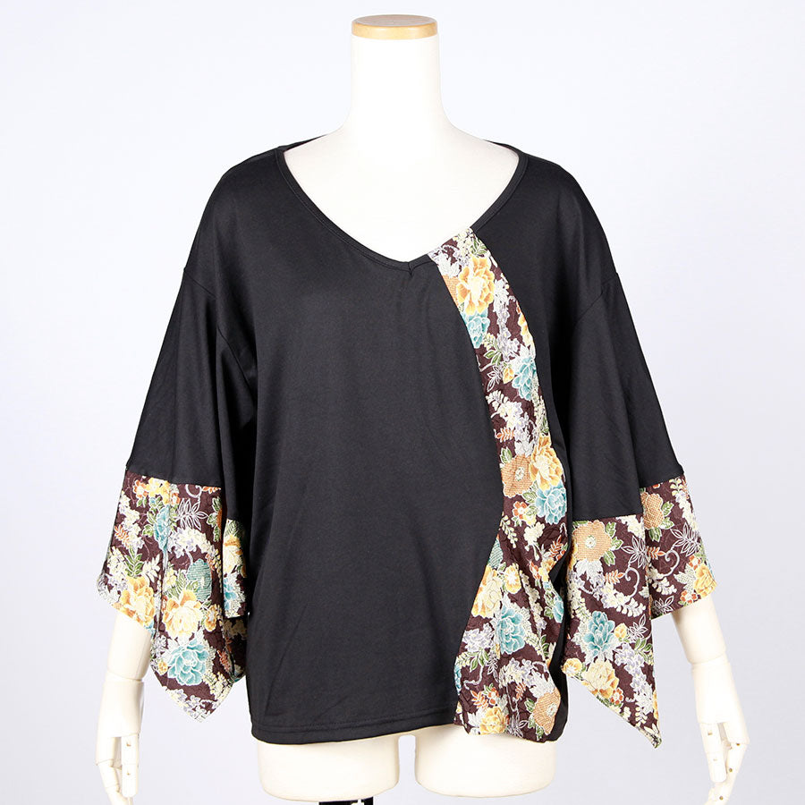 [One-of-a-kind item] TKg Wisteria and Peony Momonga Tops