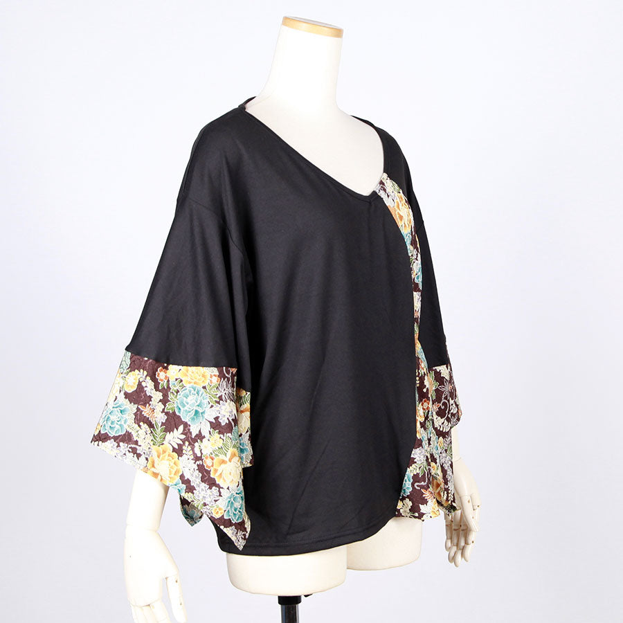 [One-of-a-kind item] TKg Wisteria and Peony Momonga Tops
