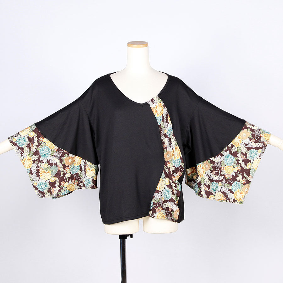 [One-of-a-kind item] TKg Wisteria and Peony Momonga Tops