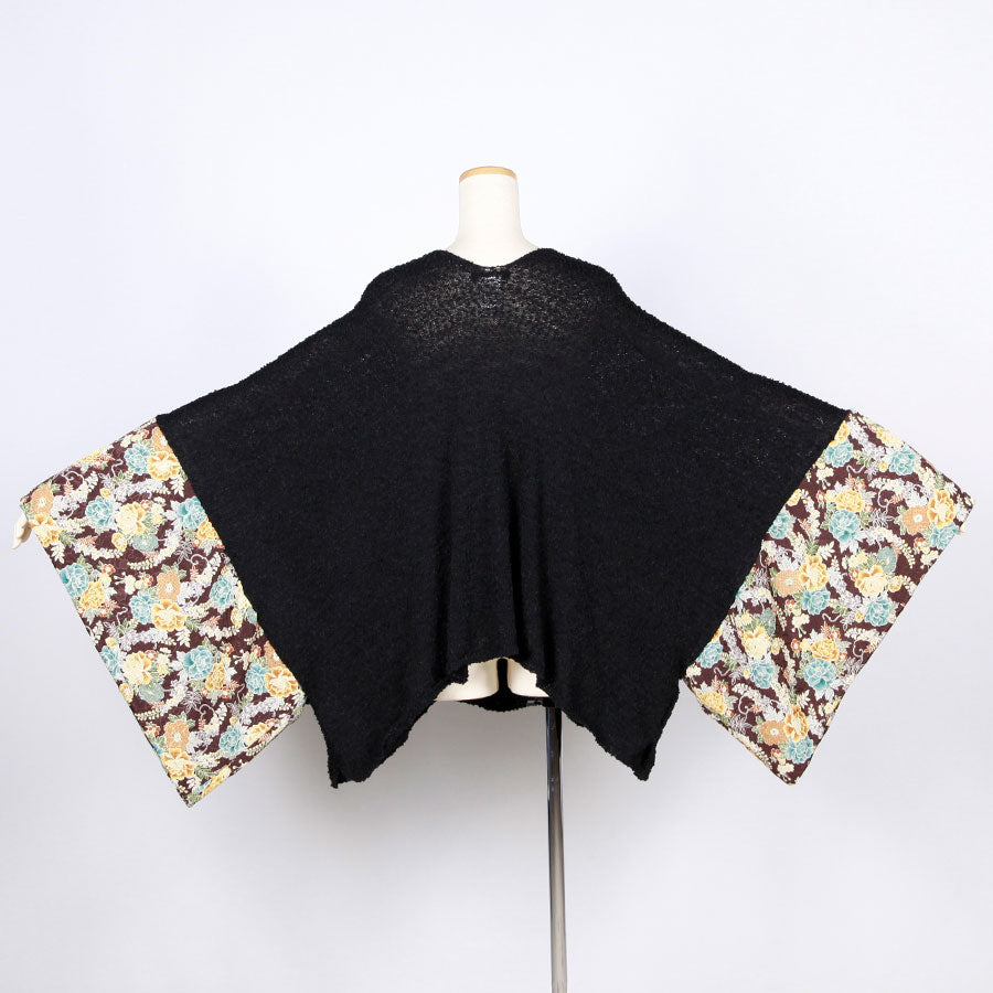 [One-of-a-kind item] TKg wisteria and peony Lace-up Knit