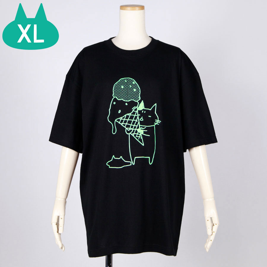 MINT NeKO Ice Cream T-shirt BK/XL