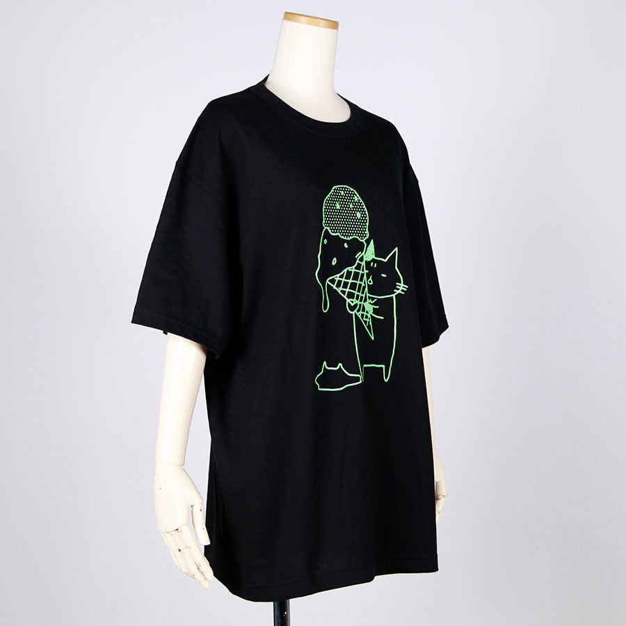MINT NeKO Ice Cream T-shirt BK/XL