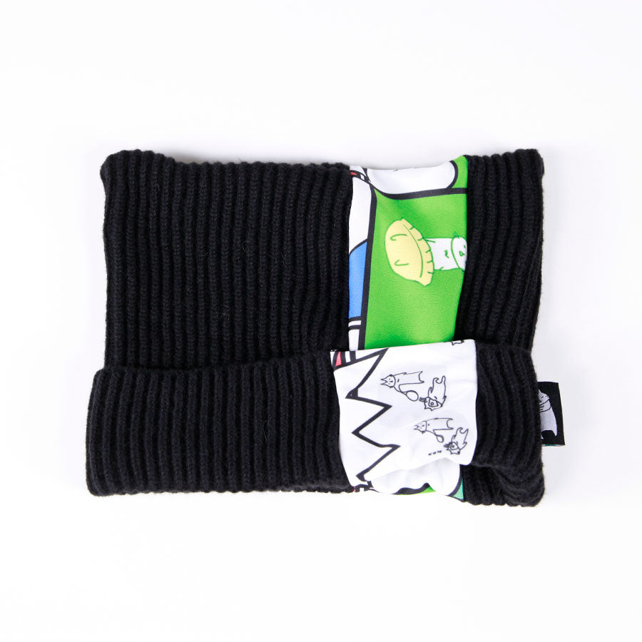 MINT NeKO ネコ耳ニット帽 BK-GRN