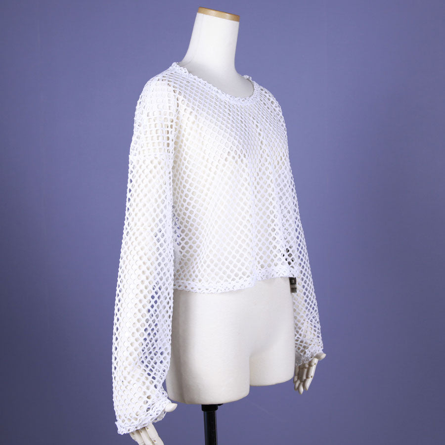 MINT NeKO Mesh Tops / WH-GRN