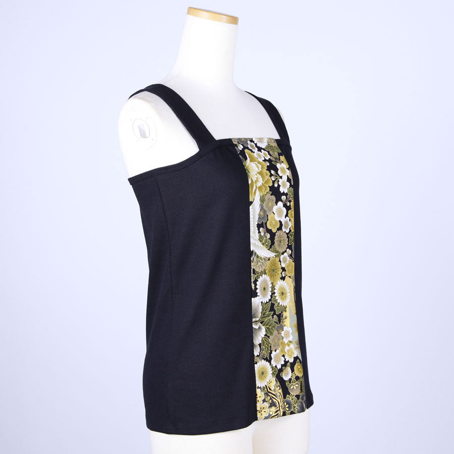 [One-of-a-kind item] TKg Crane of Darkness, Japanese Pattern Switching Camisole