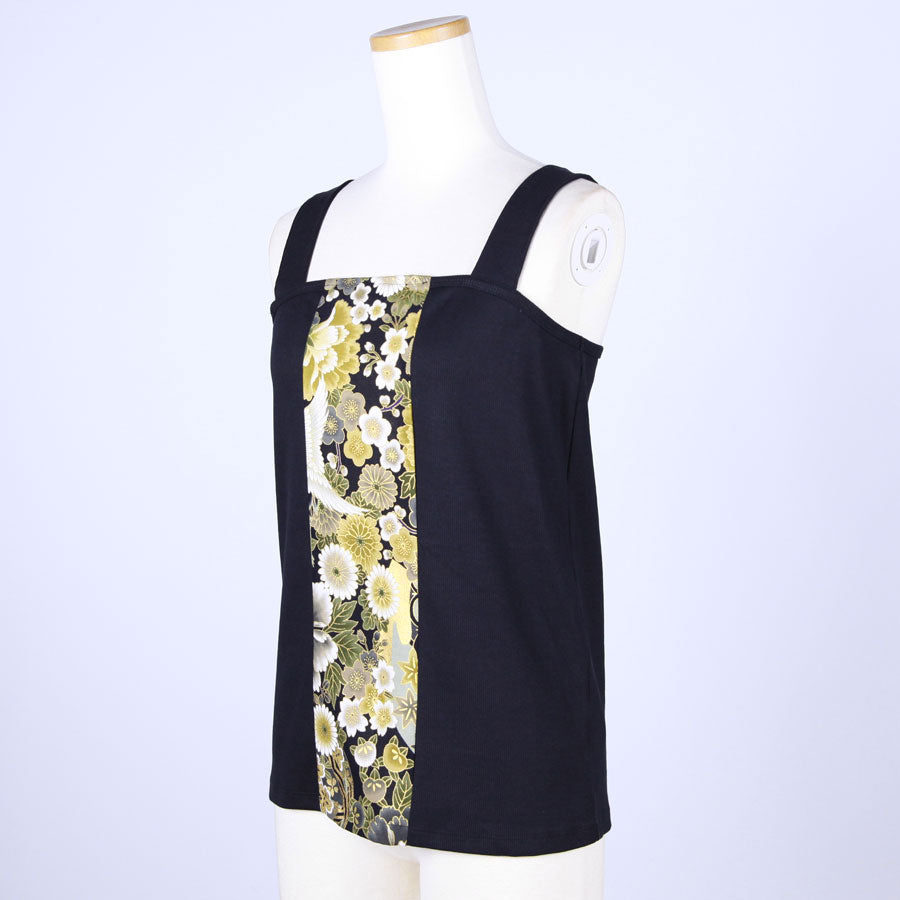 [One-of-a-kind item] TKg Crane of Darkness, Japanese Pattern Switching Camisole