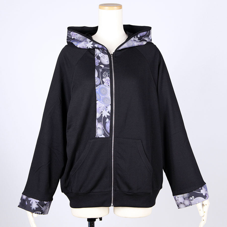 gouk Thin Cut and Sew Hoodie / BK-GY