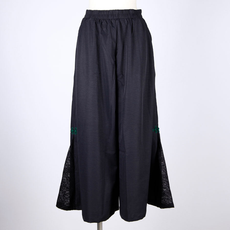 モリグチカ シノワズリパンツ BK-GRN